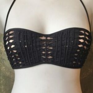 La Perla Black Crochet Bikini set
